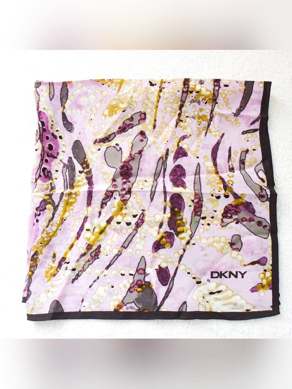 *Nordstrom* DKNY 100% Silk Abstract Scarf